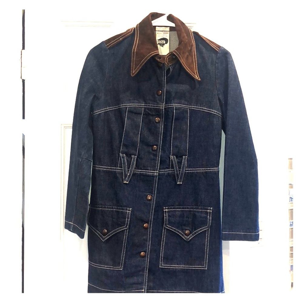 Vintage Long Denim Jacket